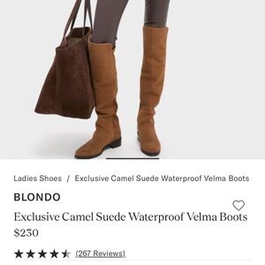 Tuckernuck Blondo Camel Suede Over the Knee Boots